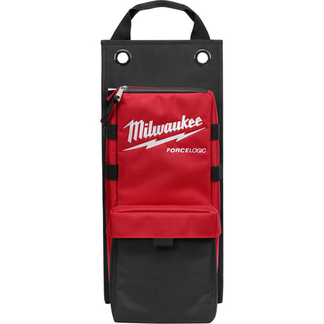 Utility Crimper & Cutter Bag, Nylon, 2 Pockets, Black/Red