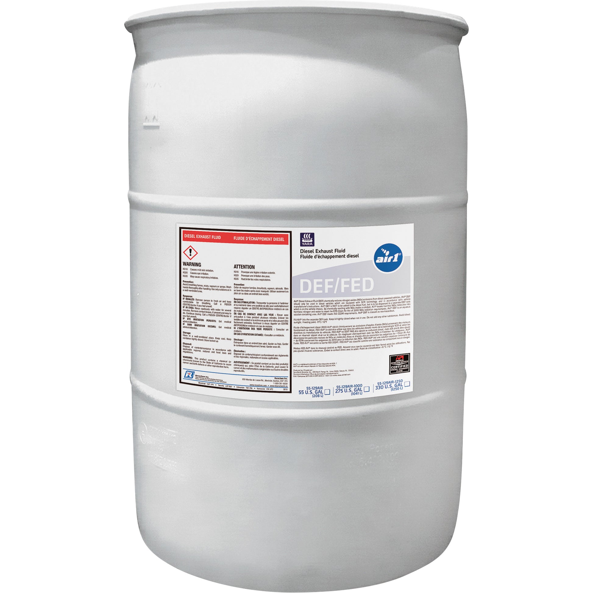 Air1® Diesel Exhaust Fluid (DEF), 208 L, Bottle