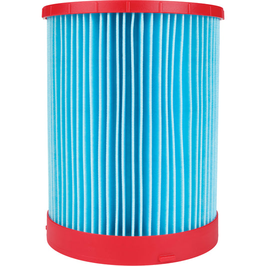 Large Wet/Dry Vacuum High-Efficiency Filter, Cartridge, Fits 12 US gal./9 US gal./6 US Gal.