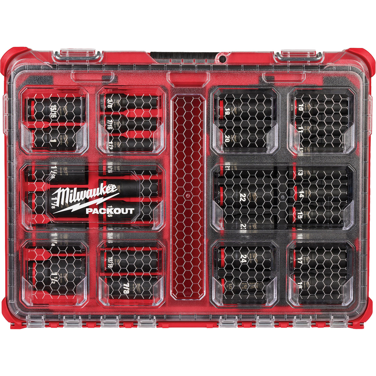 Shockwave Impact Duty™ Packout™ Socket Set, 31 Pcs, Impact, 1/2" Drive Size, Deep