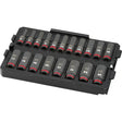 Shockwave Impact Duty™ Packout™ Socket Set, 19 Pcs, Impact, 3/8" Drive Size, Deep