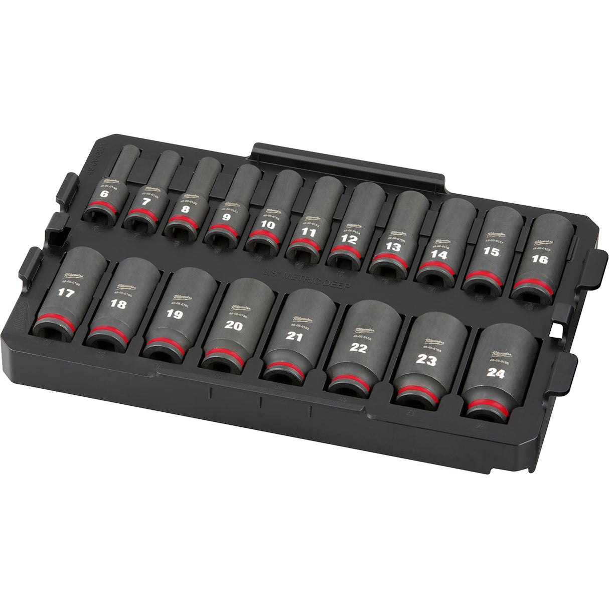 Shockwave Impact Duty™ Packout™ Socket Set, 19 Pcs, Impact, 3/8" Drive Size, Deep