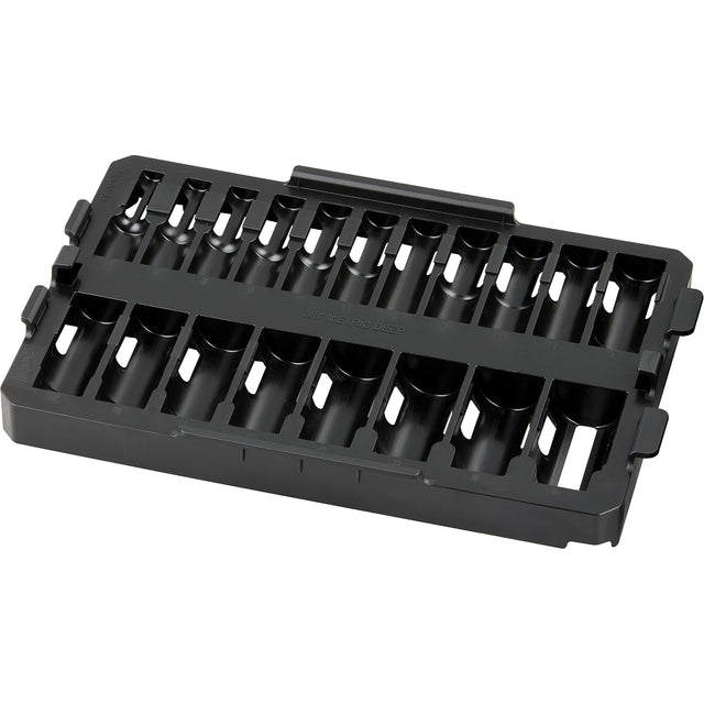Packout™ Removable 19-Piece Organizer for Shockwave™ Impact Duty™ 3/8" Drive Sockets