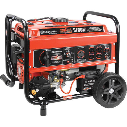 Gasoline/Propane Generator with Electric Start