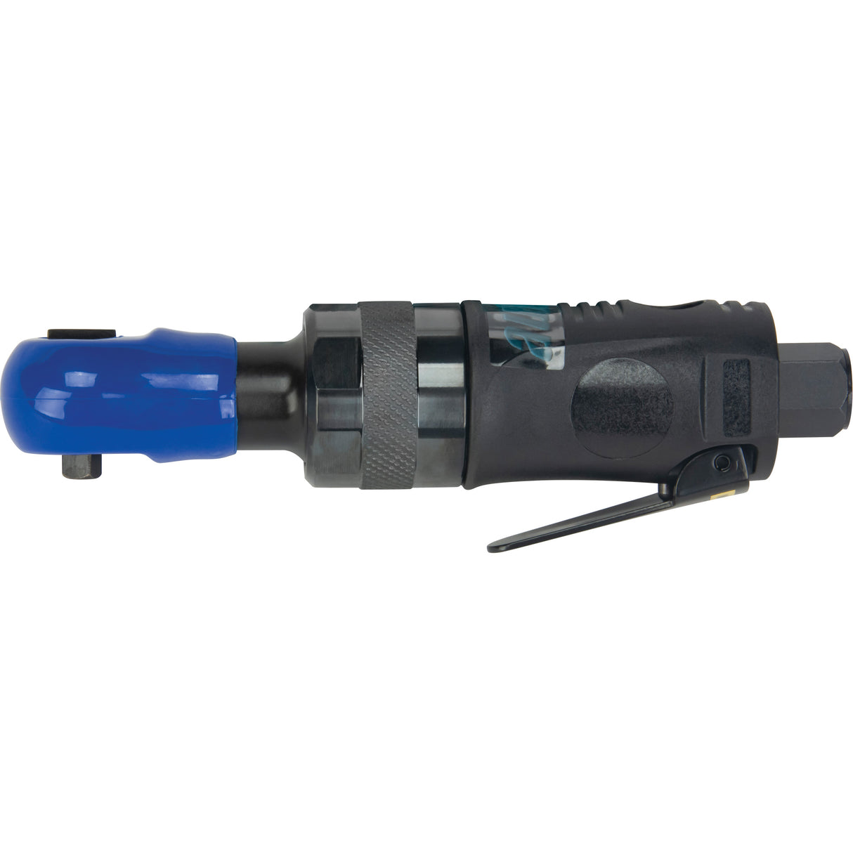 Stubby Industrial Air Ratchet Wrench, 1/4" Drive, 1/4" NPT, 3 CFM