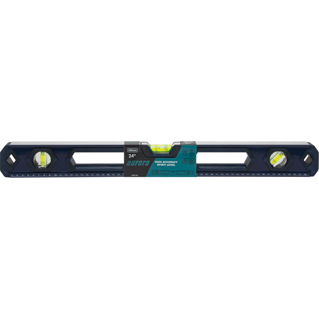 High-Accuracy Level, Box, 2' L, Aluminum, 3, Non-Magnetic