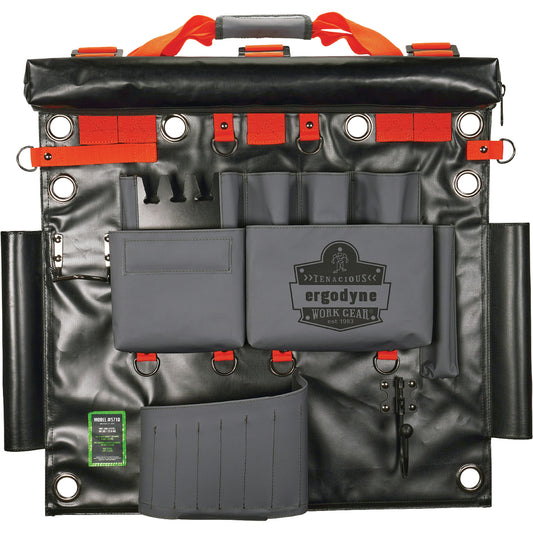 Arsenal 5710 Bucket Truck Tool Board with Tool Tethering Attachment Points, Nylon, 8 Pockets, Grey