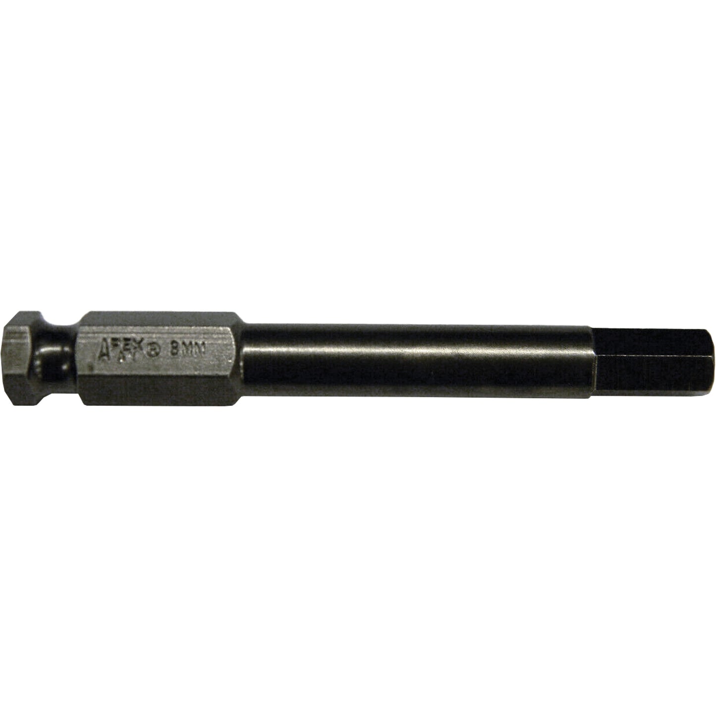 Hex Power Drive Socket Head Bit, Hex, 5 mm Tip, 7/16" Drive Size, 3-1/2" Length