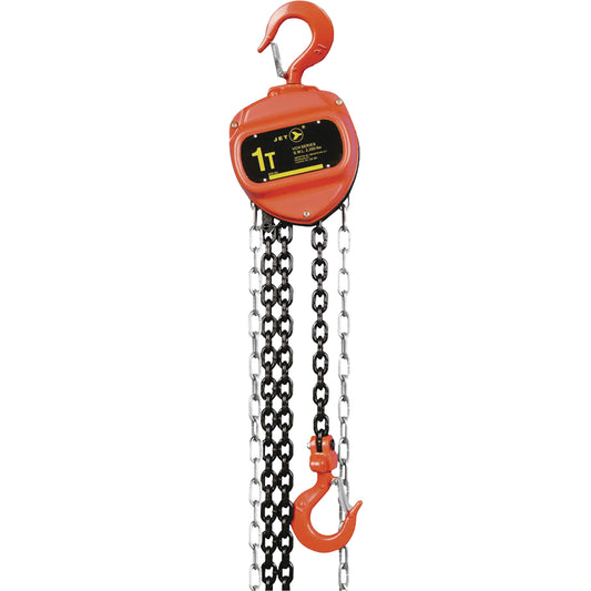 VCH Series Chain Hoist, 10' Lift, 2200 lbs. (1 tons) Capacity, Heat-Treated Alloy Steel Chain