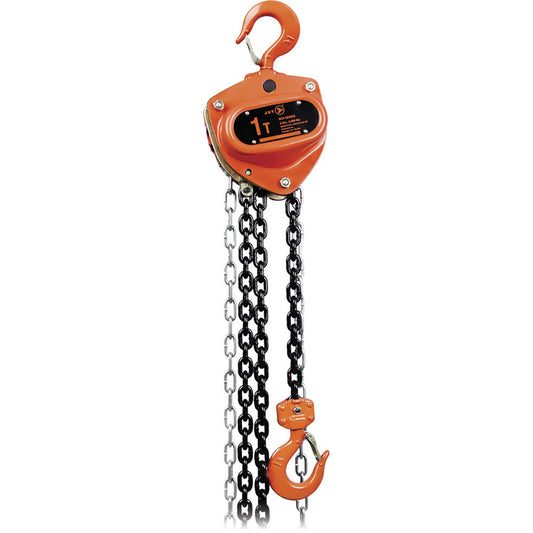 KCH Series Heavy-Duty Chain Hoist, 20' Lift, 4400 lbs. (2 tons) Capacity, Heat-Treated Alloy Steel Chain