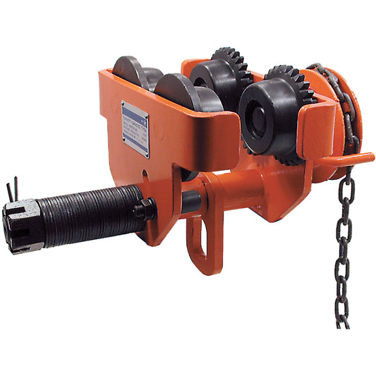 SGT Series Heavy-Duty Geared Trolley, 20000 lbs. (10 tons) Capacity, 4-15/16" - 8-1/32"