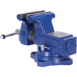JBTV-6 Heavy-Duty Round Channel Bench Vise, 6-1/2" Jaw Width, 4" Throat Depth