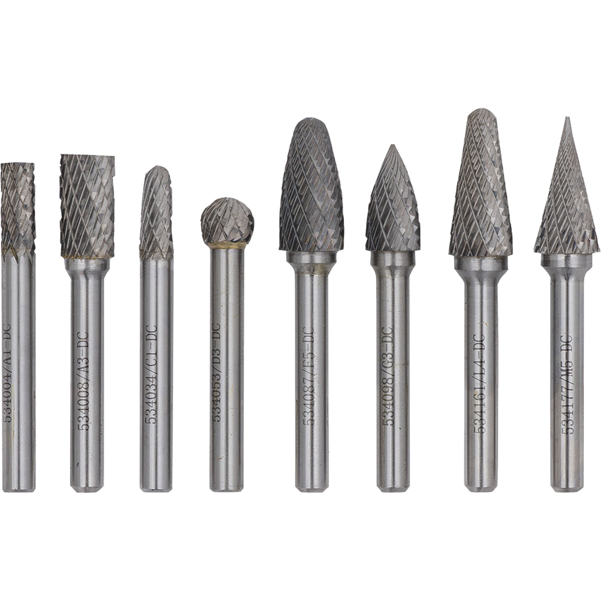 CBHP-8 Jet-Kut® Premium Carbide Burr Set, 8 Pieces