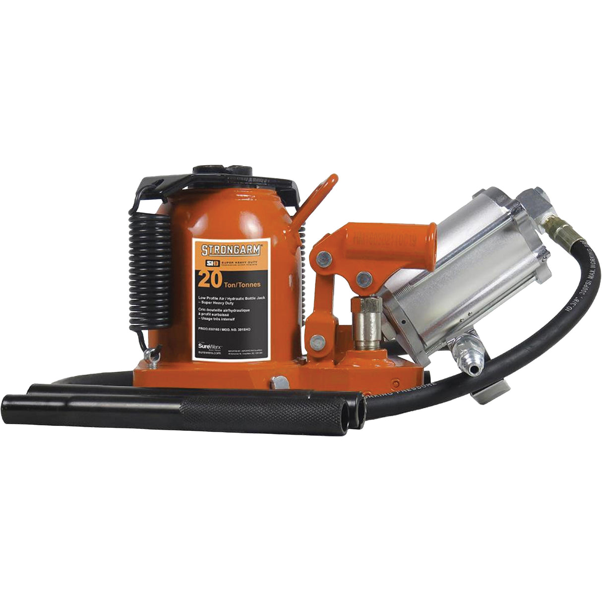 Air Assist Bottle Jacks, 20 Ton(s), Air Hydraulic