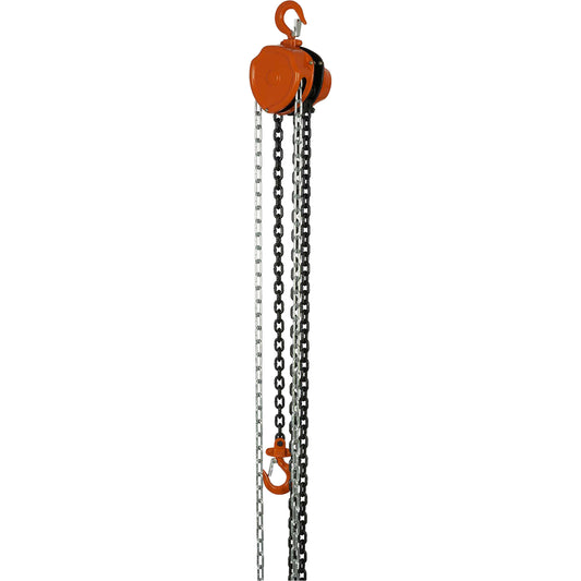 VHC Series Chain Hoists, 10' Lift, 1100 lbs. (0.5 tons) Capacity, Alloy Steel Chain