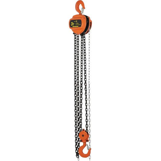 VHC Series Chain Hoists, 10' Lift, 6600 lbs. (3 tons) Capacity, Alloy Steel Chain