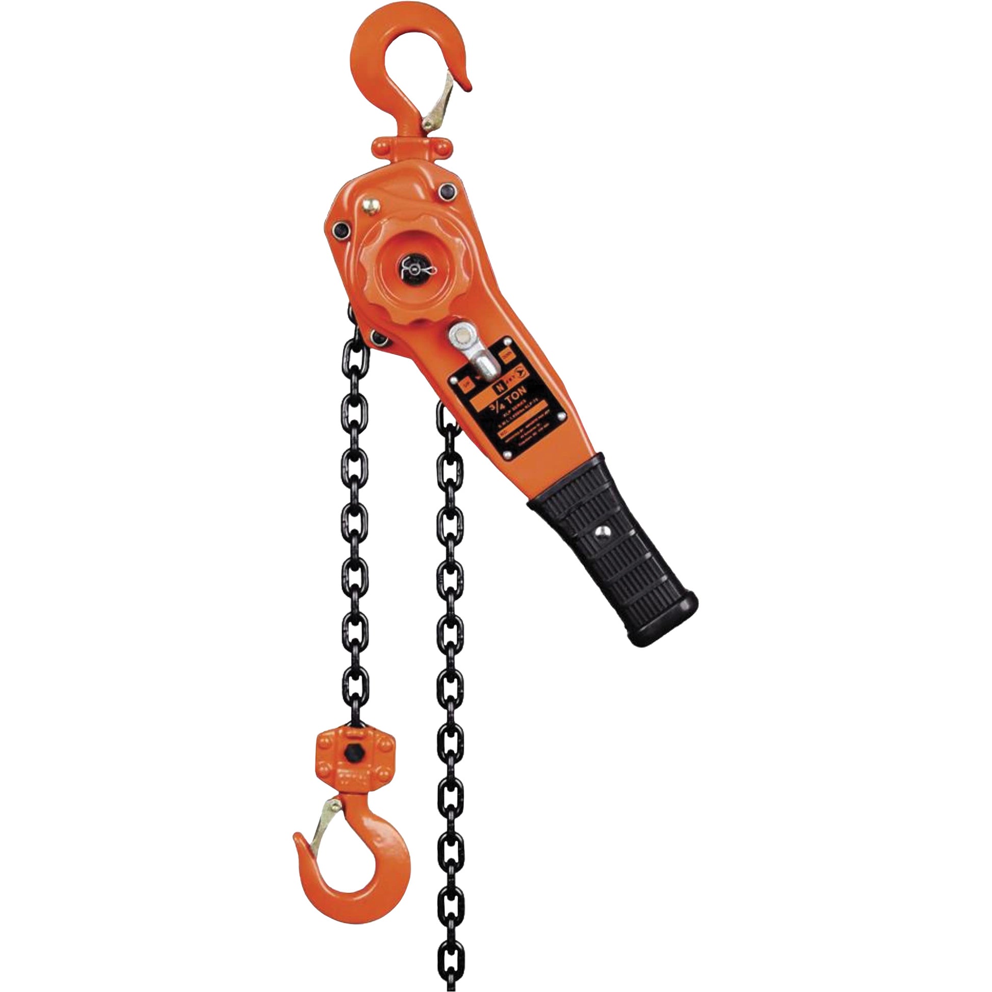 KLP-75L-5 KLP Series Lever Chain Hoists, 5' Lift, 1500 lbs. (0.75 tons) Capacity, Steel Chain