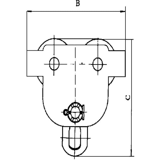 Heavy-Duty Manual Trolley - SBT Series, 22000 lbs. (10 tons)
