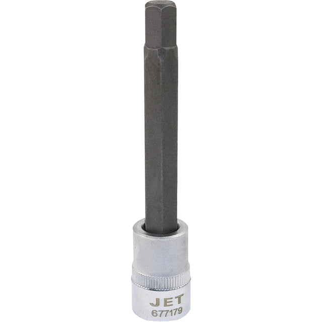 Extra-Long Bit Sockets, Hex, 9 mm x 4" L, 3/8" Drive