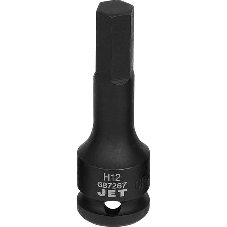 Impact Socket Bits, Hex, 12 mm x 1/2" Drive