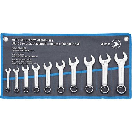 SCWS-10S Stubby Wrench Sets, Combination, 10 Pieces, Imperial