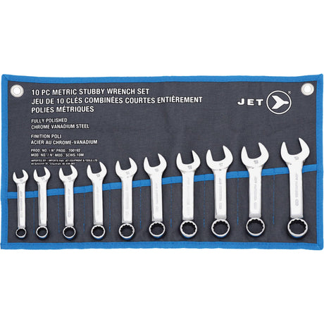 SCWS-10M Stubby Wrench Sets, Combination, 10 Pieces, Metric