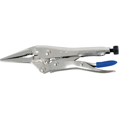 J4LN Long Nose Locking Pliers with Wire Cutter, 4" Length, Long Nose