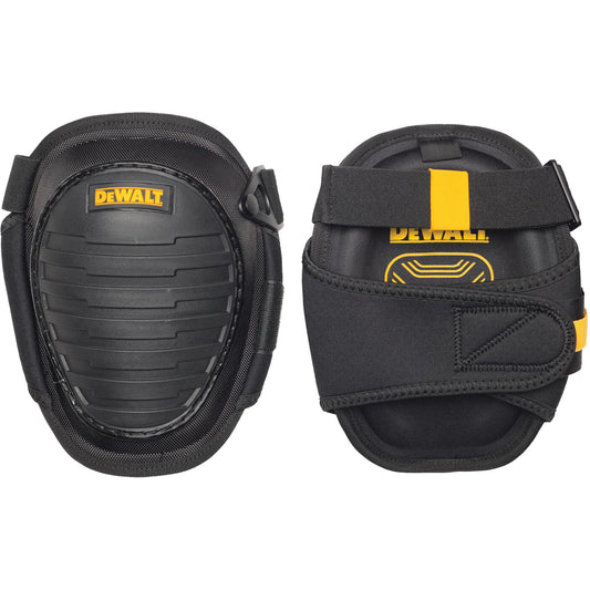 DEWALT Hard-Shell Knee Pads, Buckle Style, Foam Caps, Gel Pads
