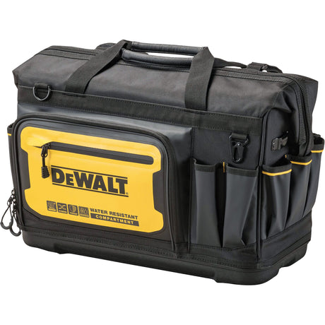 20” PRO Open Mouth Tool Bag, 33 Pockets, Black/Yellow