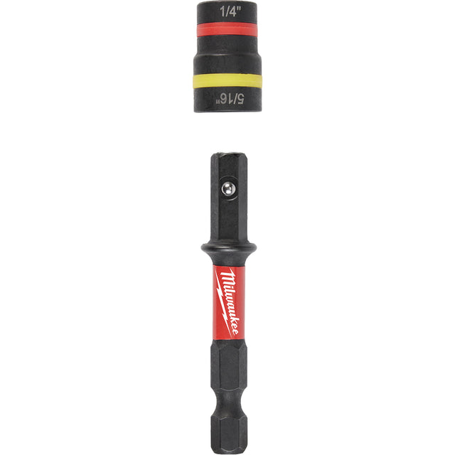 Shockwave Impact Duty™ Quik-Clear™ 2-in-1 Nut Driver, 5/16"/1/4" Drive, 2-1/4" L, Magnetic