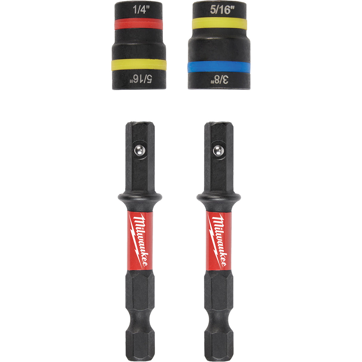 Shockwave Impact Duty™ Quik-Clear™ 2-in-1 Nut Driver Set, 5/16"/1/4"/3/8" Drive, 2-1/2" L, Magnetic