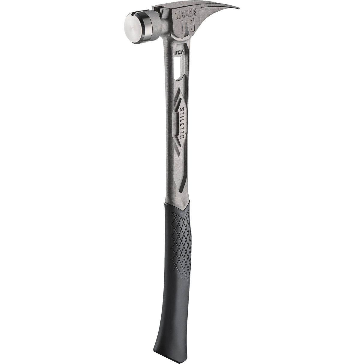 TIBONE™ Smooth Titanium Framing Hammer, 15 oz., Solid Steel Handle, 17-17/50" L