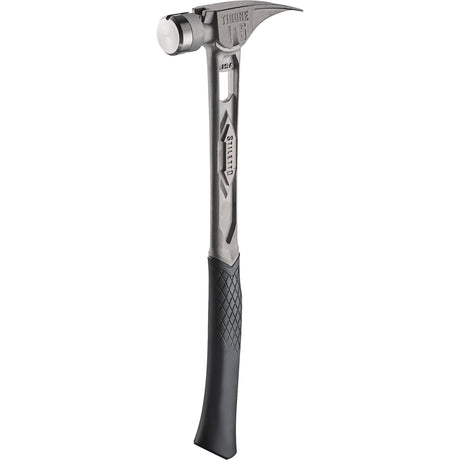 TIBONE™ Smooth Titanium Framing Hammer, 15 oz., Solid Steel Handle, 17-17/50" L