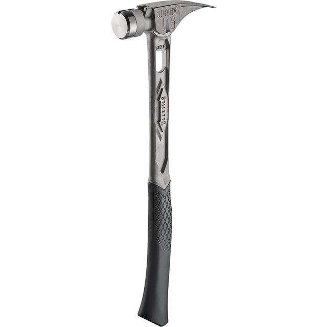TIBONE™ Smooth Titanium Framing Hammer, 15 oz., Solid Steel Handle, 17-17/50" L