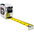 Legacy Chrome Case Yellow Clad Tape Measure, 1" x 16'/5 m, Imperial & Metric Graduations