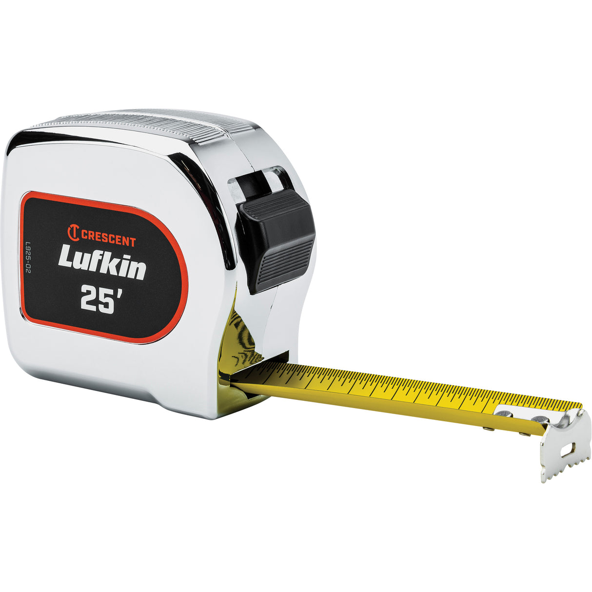 Legacy Chrome Case Yellow Clad Tape Measure, 1-1/8" x 25', Imperial Graduations