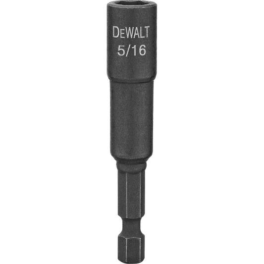 Impact Ready Magnetic Nut Driver, Hex, 1/4" Tip, 5/16" Drive Size, 2-9/16" Length
