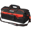 20" Tradesman's Tool Bag, Ballistic Polyester, Black/Orange