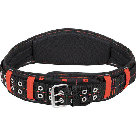 5" Padded Belt, Black/Orange