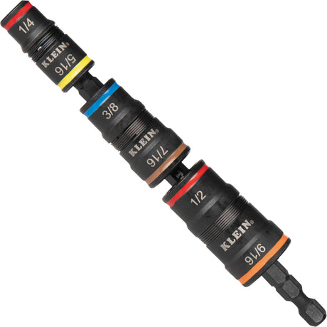 7-in-1 Flip Socket Set, 8 Pcs, Impact, 1/4'' Drive Size