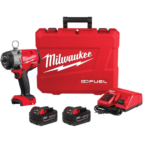 M18 Fuel™ High Torque Impact Wrench with Pin Detent Kit, 18 V, 1/2" Socket