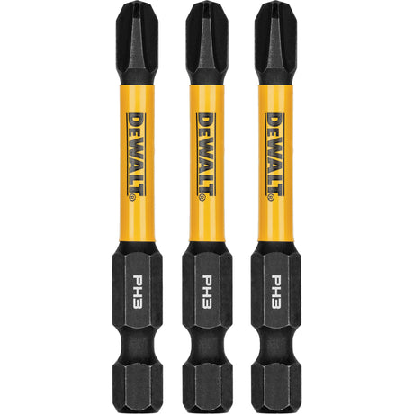 3-Piece FLEXTORQ® Impact Screwdriving Bits, Phillips, #3, 1/4" Drive