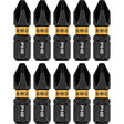 10-Piece FLEXTORQ® Impact Driver Bit Set, Phillips, #2 Tip, 1/4" Drive Size, 1" Length