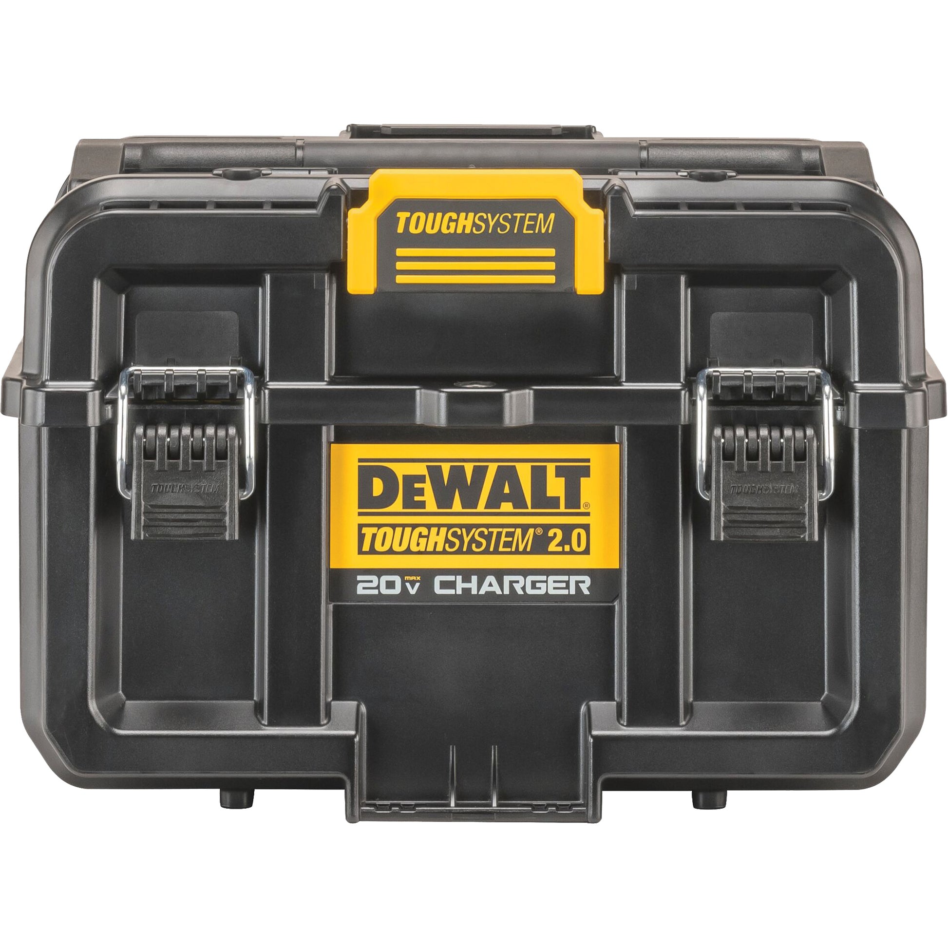 ToughSystem® 2.0 20V Dual Port Charger, 14" x 15" x 9", Black/Yellow