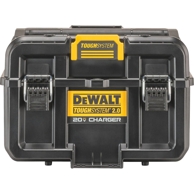 ToughSystem® 2.0 20V Dual Port Charger, 14" x 15" x 9", Black/Yellow