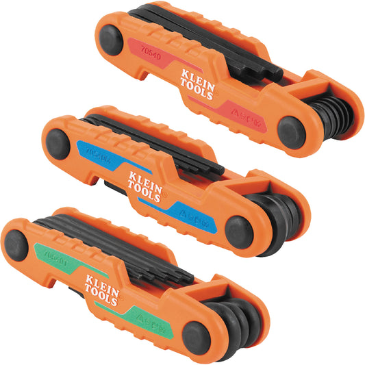 Compact Folding Hex Key Set, 25 Pcs., Metric & Imperial/Torx®