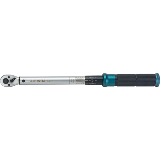 72-Tooth Torque Wrench, Click, 3/8" Square Drive, 10 - 100 ft-lbs.