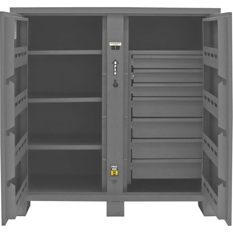 Jobsite Storage Cabinet, Steel, 59 Cubic Feet, Grey