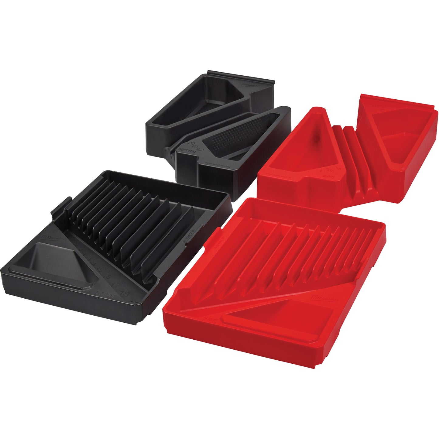 30-Piece Metric & SAE Combination Wrench Trays