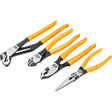 PITBULL Mixed Dual Material Plier Set, 4 Pieces